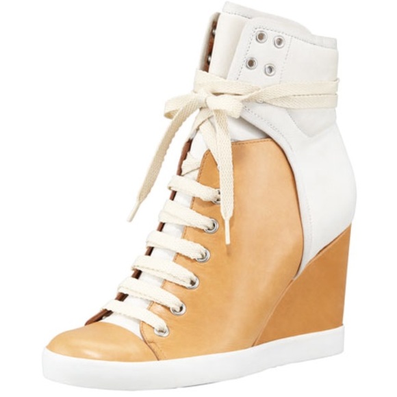 See By Chloe Shoes - See by Chloé Colorblock Wedge Sneakers - Sz. 37.5